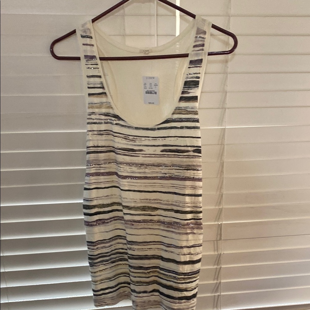 J. Crew Multicolor Striped Tank Top